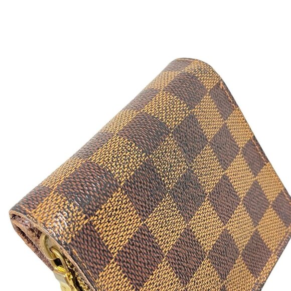 Auth LOUIS VUITTON Compact Zip N61668 Ebene Damier - CA0044 Bifold Wallet - Picture 4 of 11
